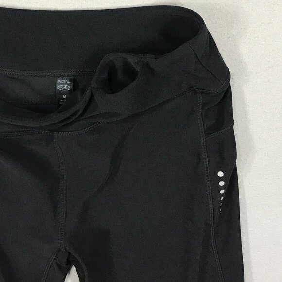 NYL Shorts Women's Medium Black Pull On Athletic Stretch Pocket Yoga Gym Running - Picture 4 of 10